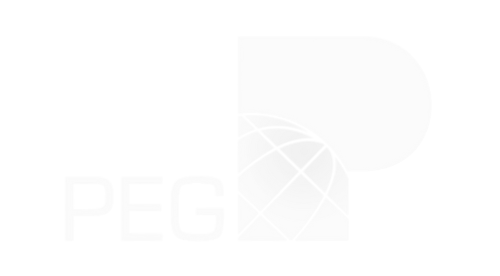 PEG logo: White