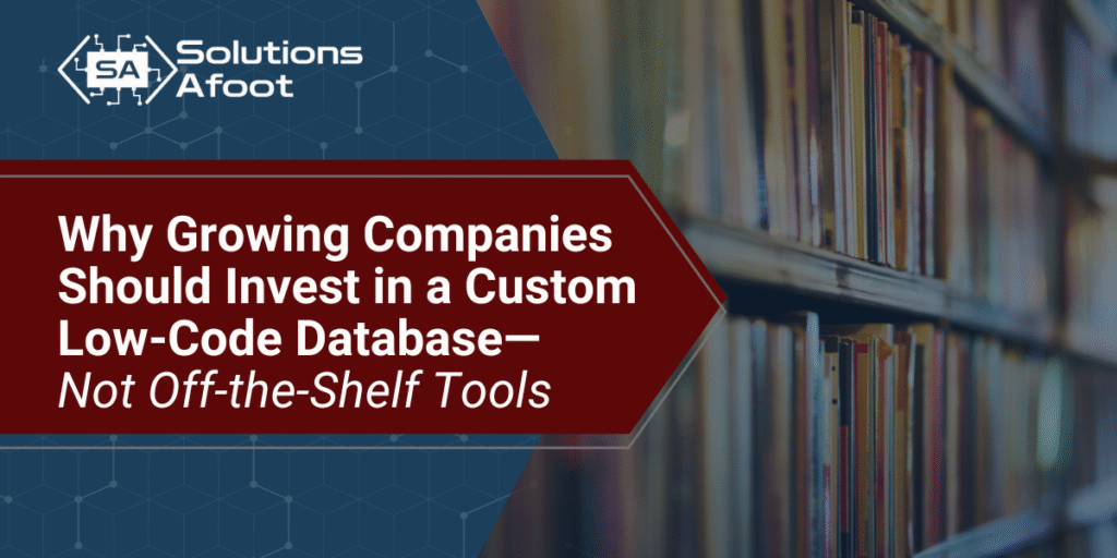 Why Low-Code Databases are Better Than Off-the-Shelf 1 Why Low-Code Is Better Than Off-the-Shelf